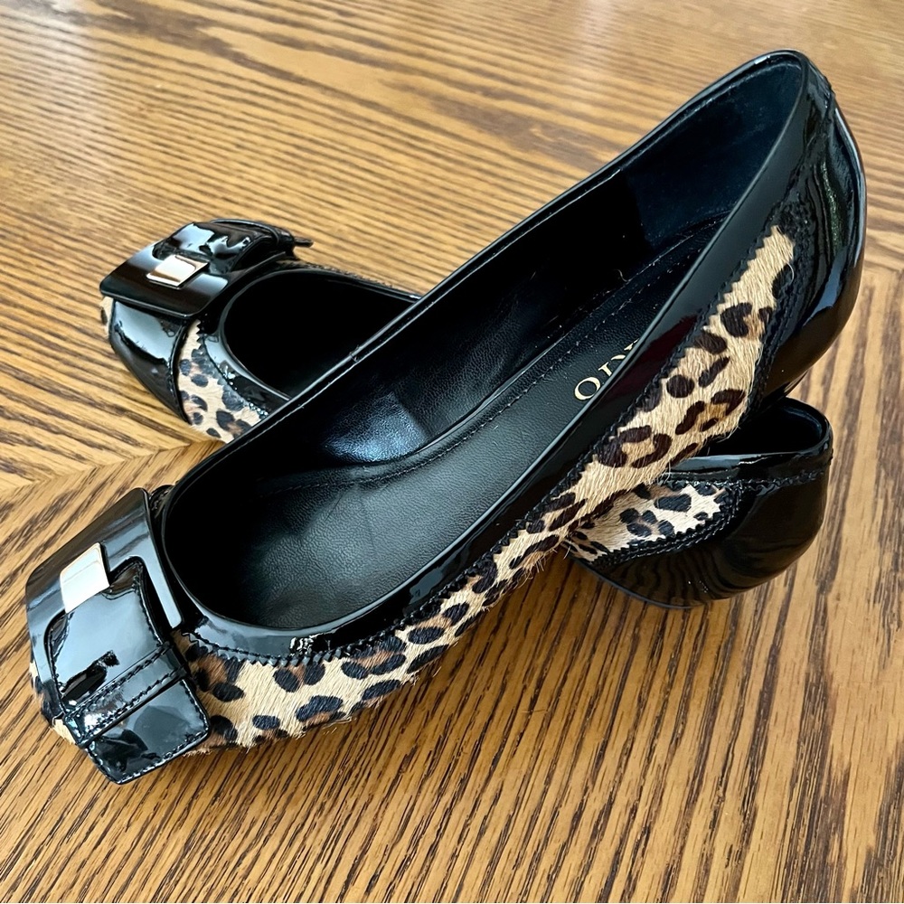 Franco Sarto Cameo Buckle Flats - Leopard